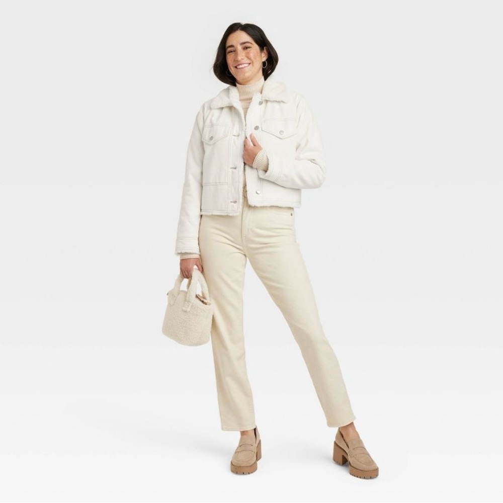 Universal Thread,Fur-Lined Trucker Jacket - image 3